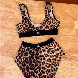 Leopard Print Sports Bra by Adidas